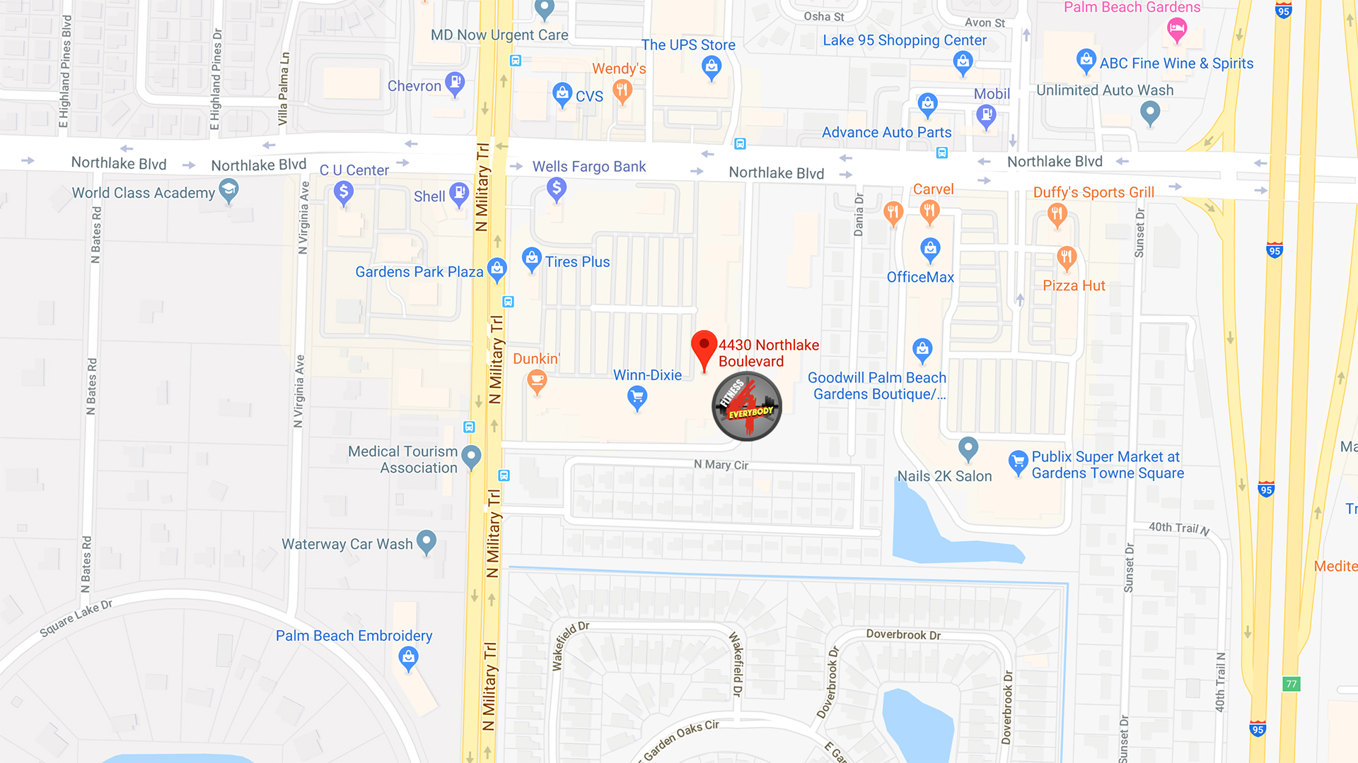 Fitness 4 Everybody Location Map Fitness 4 Everybody Location Map