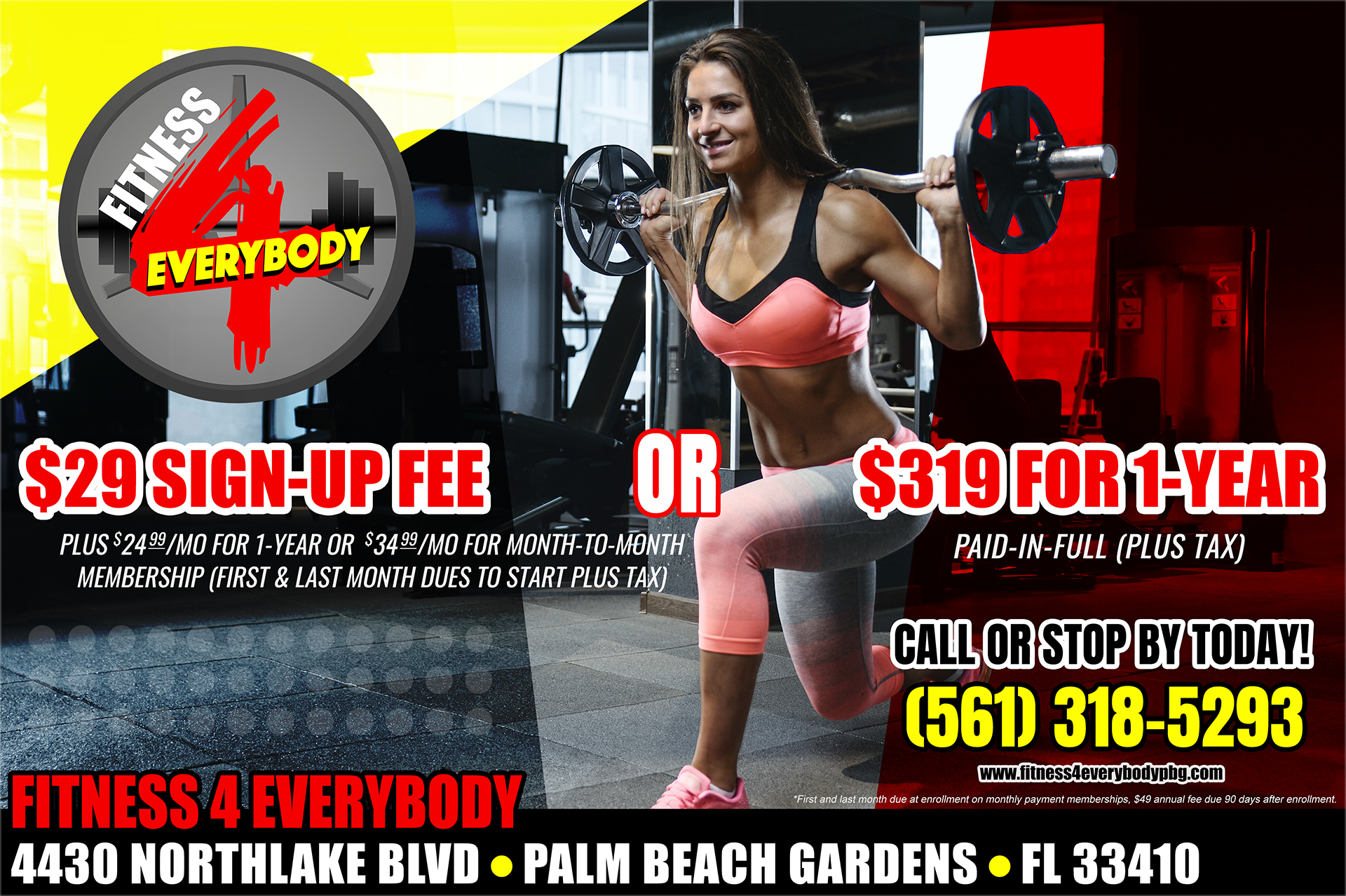 Fitness 4 Everybody - November Membership Specials Fitness 4 Everybody - November Membership Specials