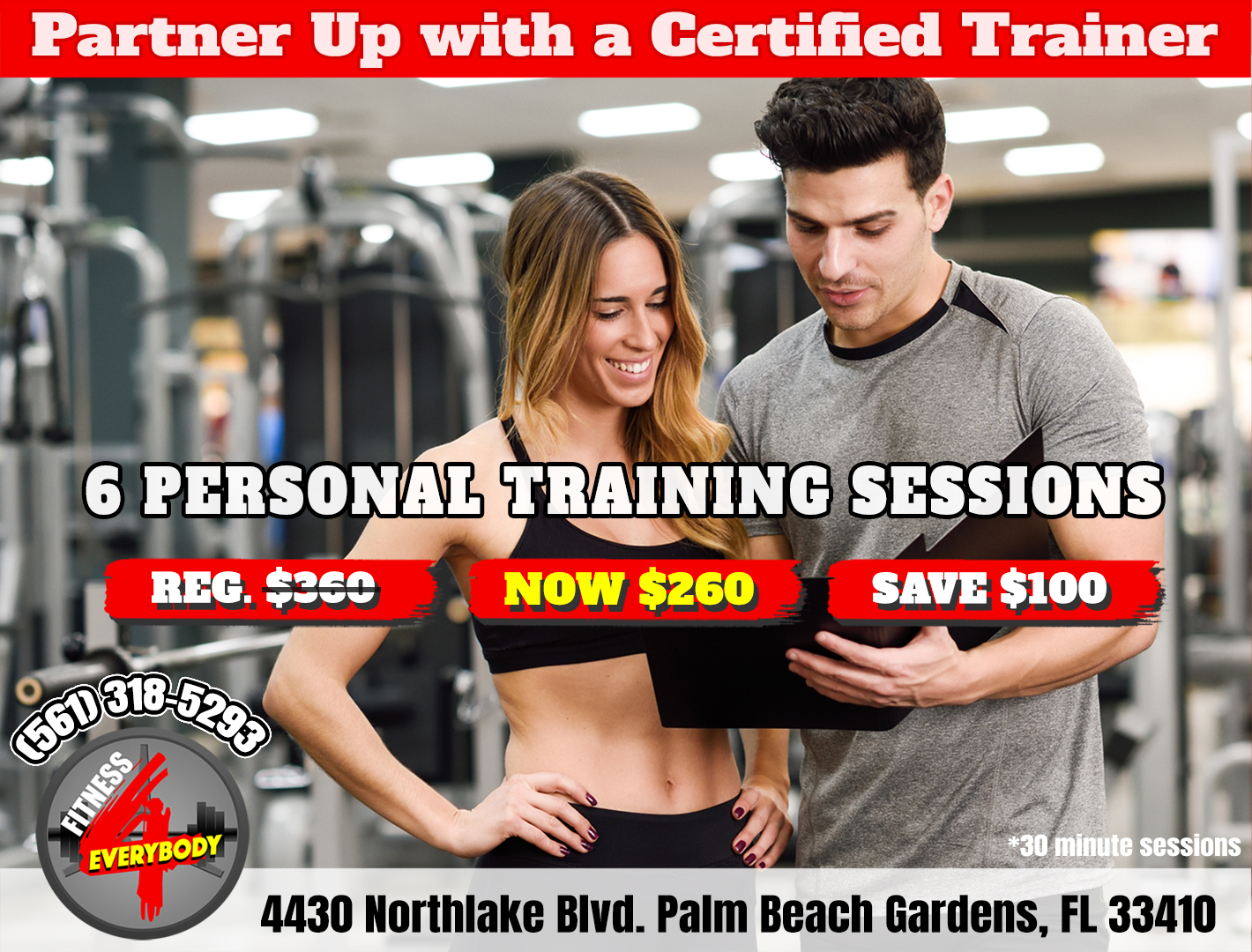 Fitness 4 Everybody Personal Training Special Fitness 4 Everybody Personal Training Special